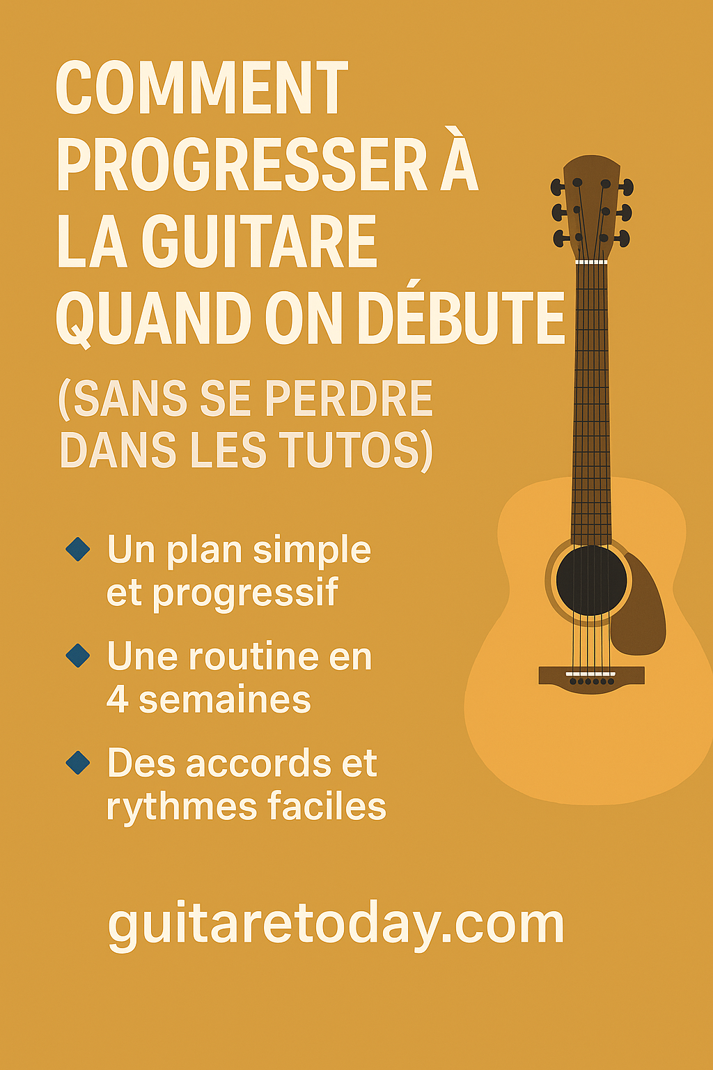 Comment progresser à la guitare quand on débute