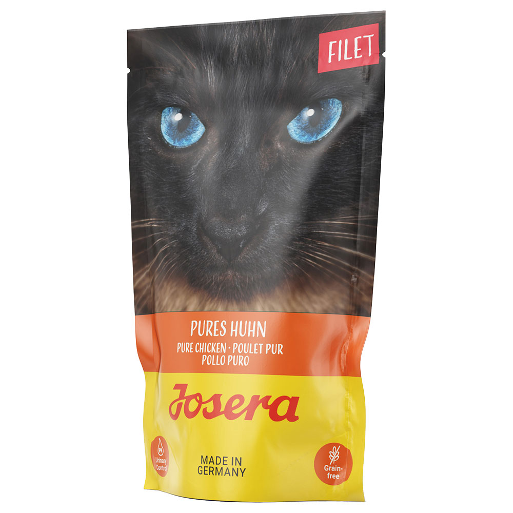 16x70g Josera Filet poulet pur - Pâtée pour chat