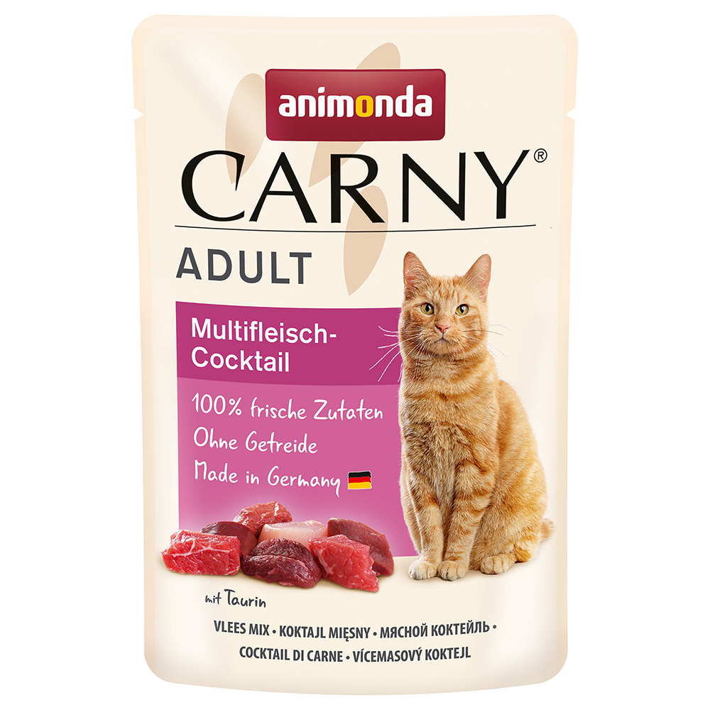 24x85g cocktail multi-viandes Animonda Carny - Pâtée pour chat
