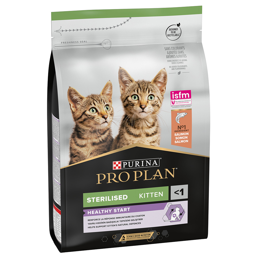 2x3kg Sterilised Kitten Healthy Start saumon PRO PLAN PURINA croquettes pour chat : le 2ème à -50 % !