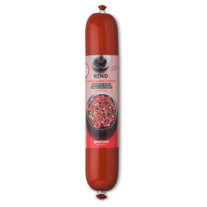 10x400g proCani Saucisse au bœuf - BARF pour chien