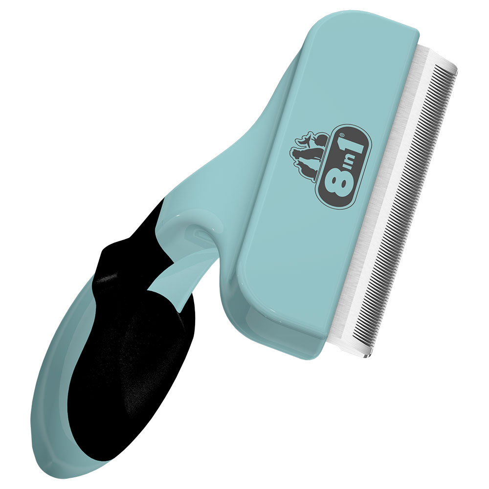 Outil 8in1 Perfect Coat DeShedder anti-mue pour chien - taille L : largeur du peigne 10 cm