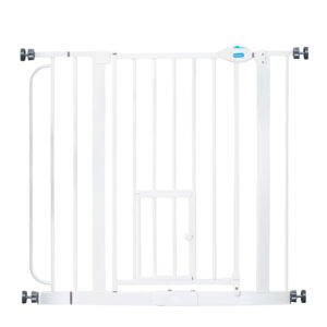 Barrière de sécurité Carlson Pet Gate avec chatière - hauteur : 76