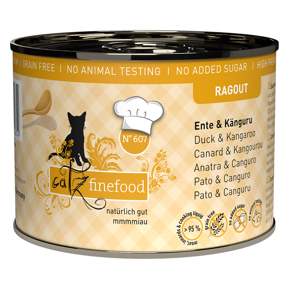 catz finefood Ragoût 24 x 180 / 190 g pour chat - No.607 kangourou