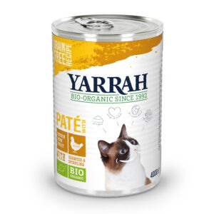 48x400g Yarrah Bio Pack gourmand 2 saveurs Pâté poulet bio + poisson - pour chat