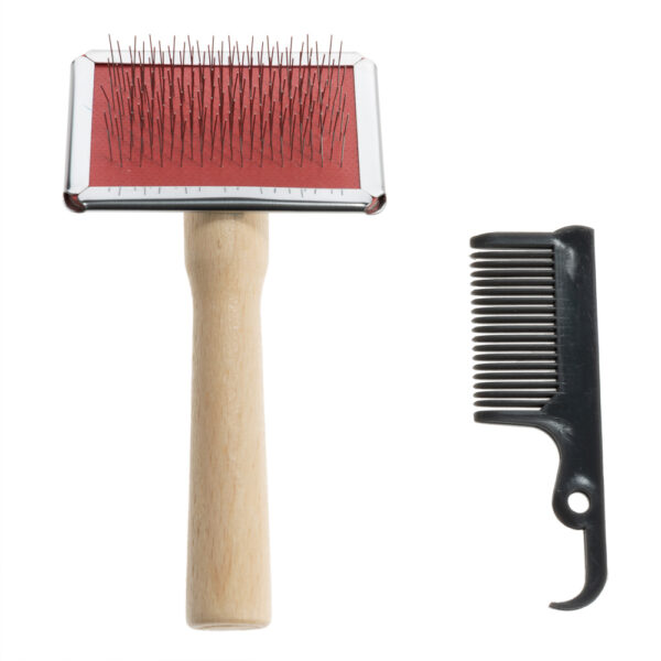 Brosse et peigne de nettoyage pour chien et chat - L 12 x l 5