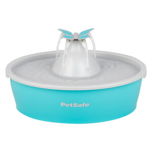 Fontaine à eau PetSafe® Drinkwell® Papillon pour chat et petit chien - lot complet : fontaine et 2 filtres de rechange