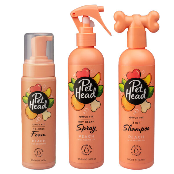 Pet Head Quick Fix pour chien - lot de 3 (mousse