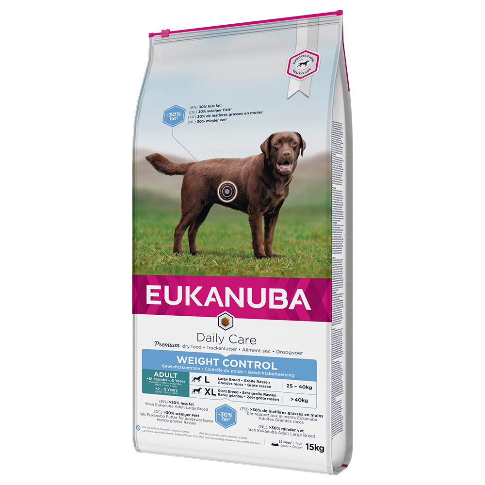2x15kg Eukanuba Daily Care Weight Control Large Adult - Croquettes pour chien