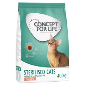 400g Sterilised Cats saumon Concept for Life - Croquettes pour chat