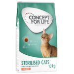 2x10kg Sterilised Cats saumon Concept for Life - Croquettes pour chat