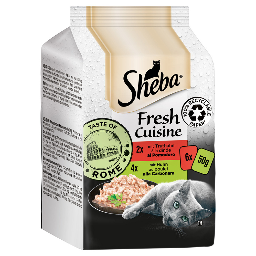 6x50g Sheba Fresh Cuisine Taste of Rome