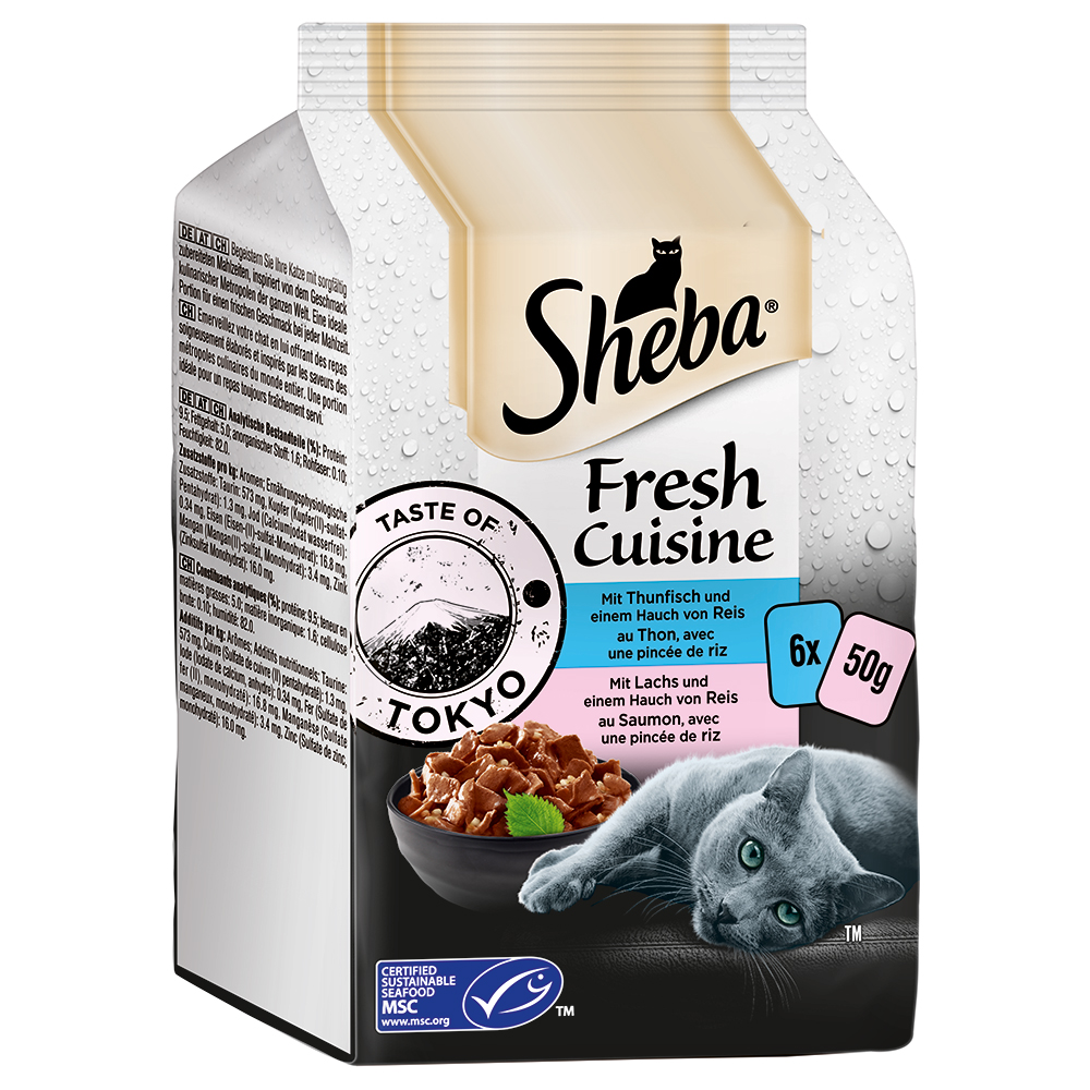 6x50g Sheba Fresh Cuisine Taste of Tokyo thon