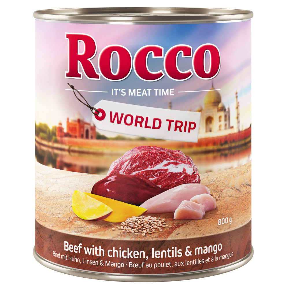 6x800g Rocco Tour du monde Inde - Pâtée pour chien