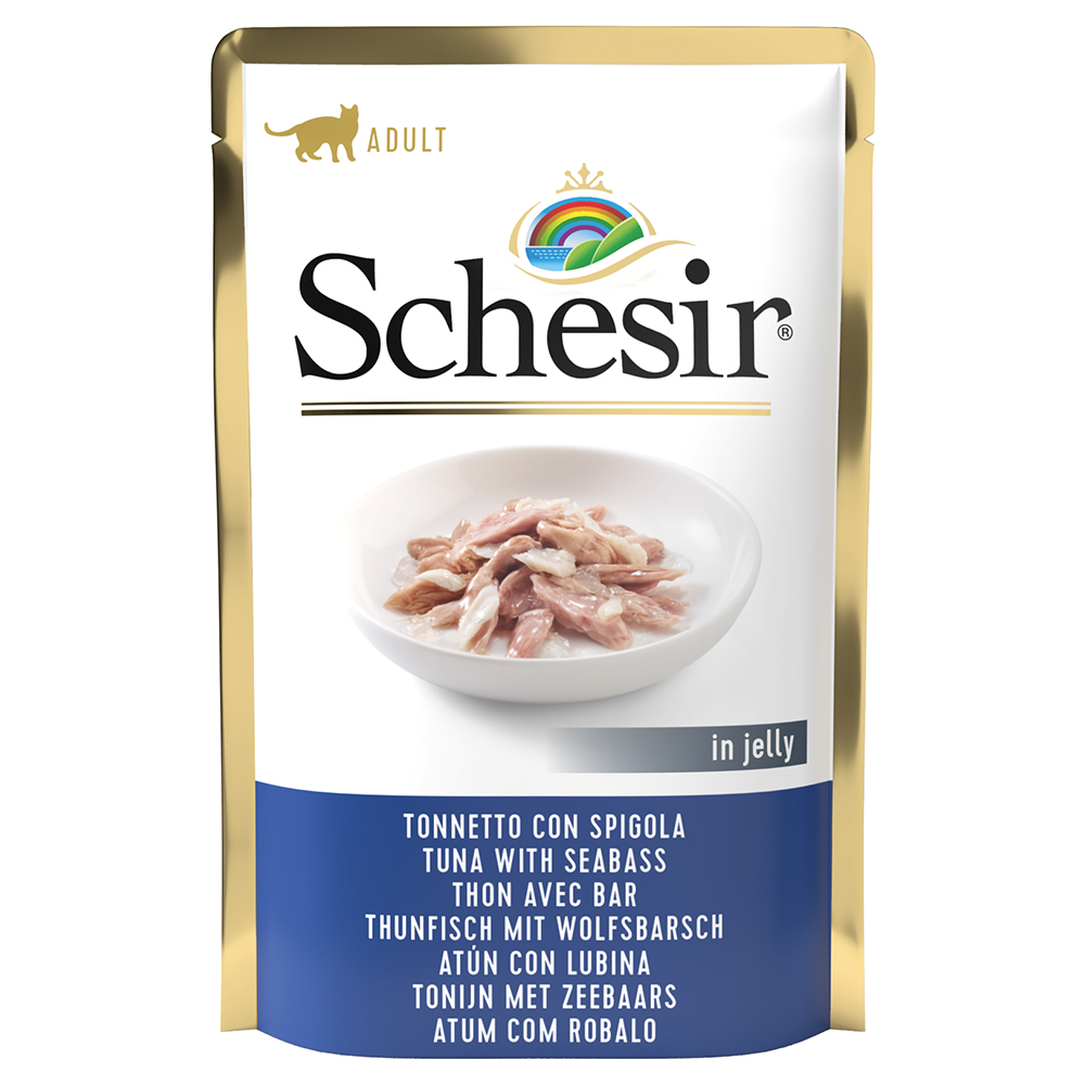 Lot Schesir en gelée 24 x 85 g pour chat - thon