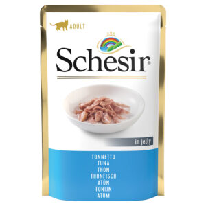 24x85g Schesir en gelée thon en gelée - Pâtée pour chat