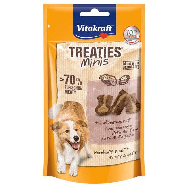 2x48g Vitakraft Treaties Minis pâté de foie - Friandises pour chien