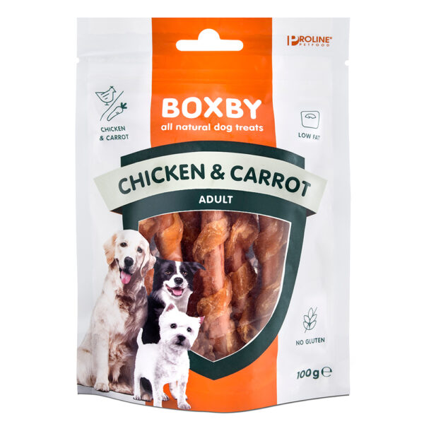3x100g Friandises Boxby Adult poulet