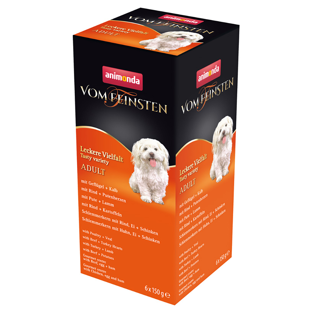 6x150g Adult 6 variétés Animonda Vom Feinsten - Pâtée pour chien