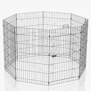 Ferplast Enclos octogonal pour petits animaux - taille M : 8 éléments de l 57 x H 76