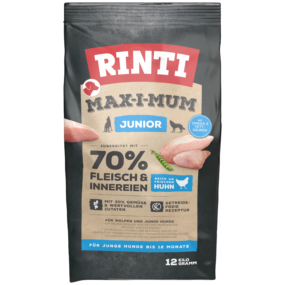 Rinti Max-i-mum Junior poulet pour chiot - 2 x 12 kg