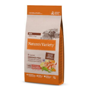2x7kg Nature's Variety No Grain Mini Adult saumon - Croquettes pour chien