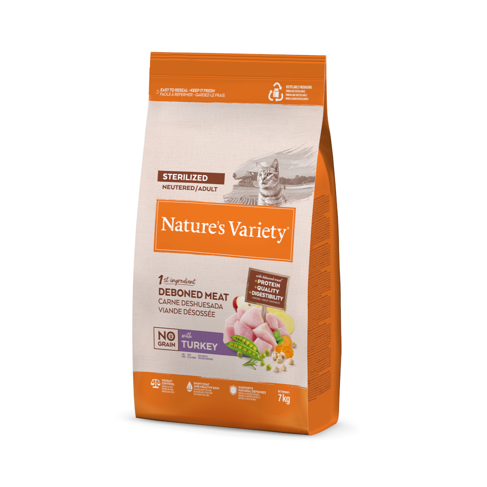2x7kg Nature's Variety No Grain Sterilised - Croquettes pour chat