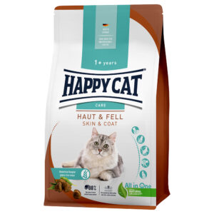 Happy Cat Care Peau & pelage pour chat - 2 x 4 kg