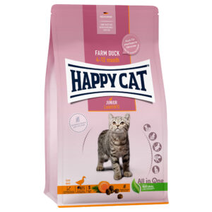 Happy Cat Junior canard fermier pour chaton - 2 x 1