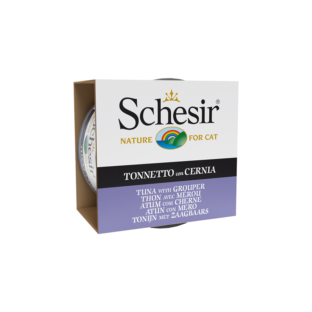 Lot Schesir thon en gelée 24 x 85 g pour chat - thon