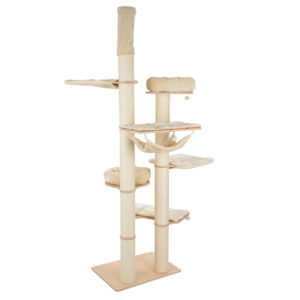 Arbre à chat Natural Paradise Amaryllis fixation plafond - crème (2 colis*)