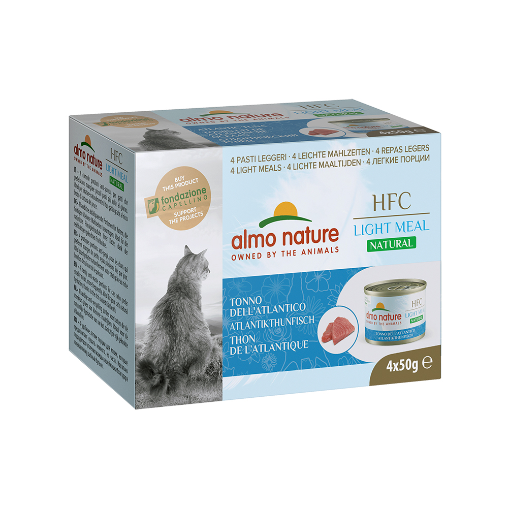 48x50g Almo Nature HFC Natural Light thon de l'Atlantique - Pâtée pour chat