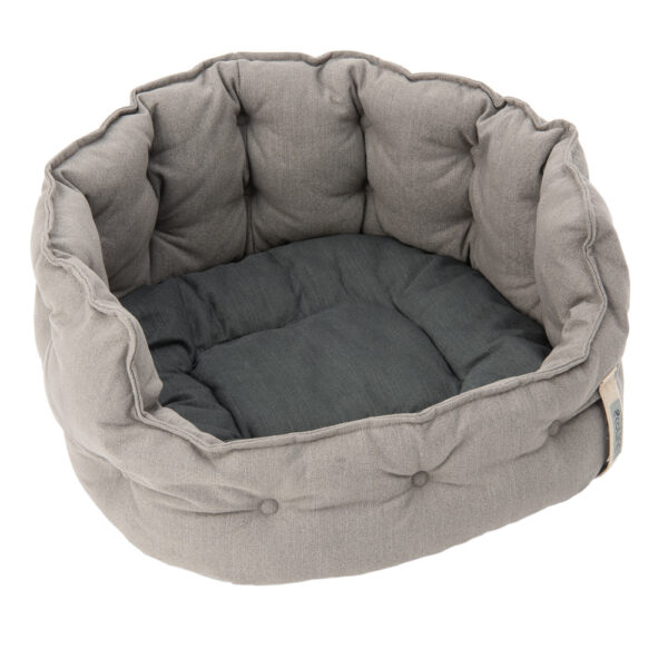 Panier Cozy ecoLIFE gris pour chien - L 80 x l 72 x H 31 cm