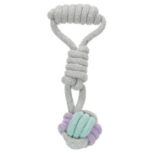 Trixie Junior Corde de jeu avec balle tressée pour chiot - L 23 cm