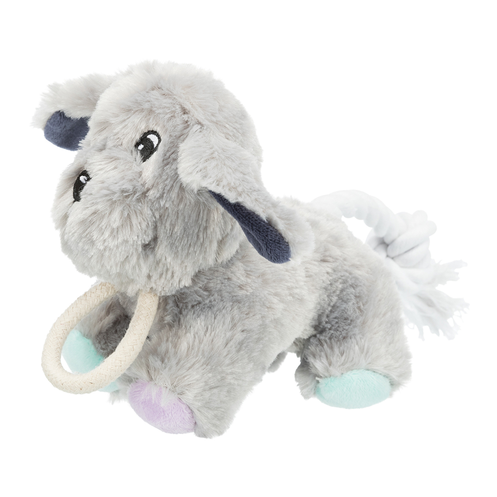 Trixie Junior Chien en peluche avec corde - environ 24 cm
