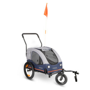 HAFENBANDE Fahrradanhänger Cabby M inkl. zwei Kupplungen 125x67x105cm/bis25kg Hund