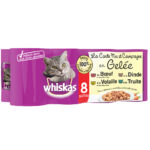 8x390g Whiskas La Carte La Carte Mer et Campagne en gelée - Pâtée pour chat