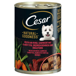 48x400g Cesar Natural Goodness bœuf - Pâtée pour chien