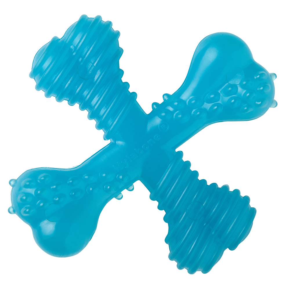 Jouet Os Nylabone X-Bone pour chiot - L 9 x l 9 x H 3