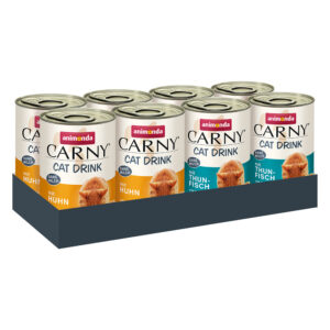8x140mL Boisson Cat Drink lot mixte (poulet & thon) Animonda Carny - Friandises pour chat