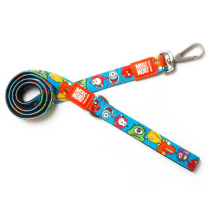 Laisse courte Max & Molly Little Monsters pour chien  - taille L : L 120 x l 2