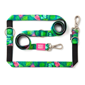 Laisse multifonctions Max & Molly Tropical pour chien - taille M : L 200 x l 2 cm