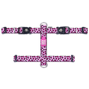 Harnais en H Max & Molly Leopard Pink pour chien - taille S : tour de poitrail 41-52 cm