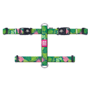 Harnais en H Max & Molly Tropical pour chien - taille L : tour de poitrail 70-98 cm