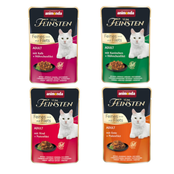8x85g Adult Animonda Vom Feinsten - Pâtée pour chat
