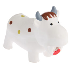 1 jouet qui couine en latex Vache Isabella pour chien