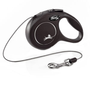 Laisse flexi Cat New Classic noir - pour chat