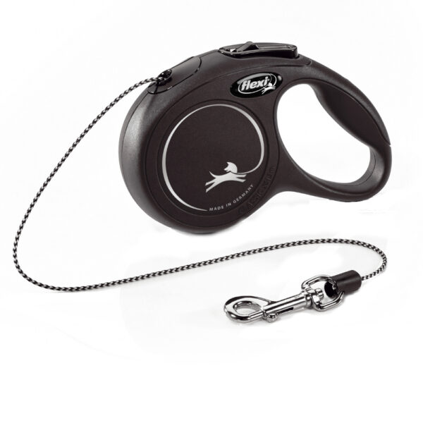 Laisse flexi Cat New Classic noir - pour chat