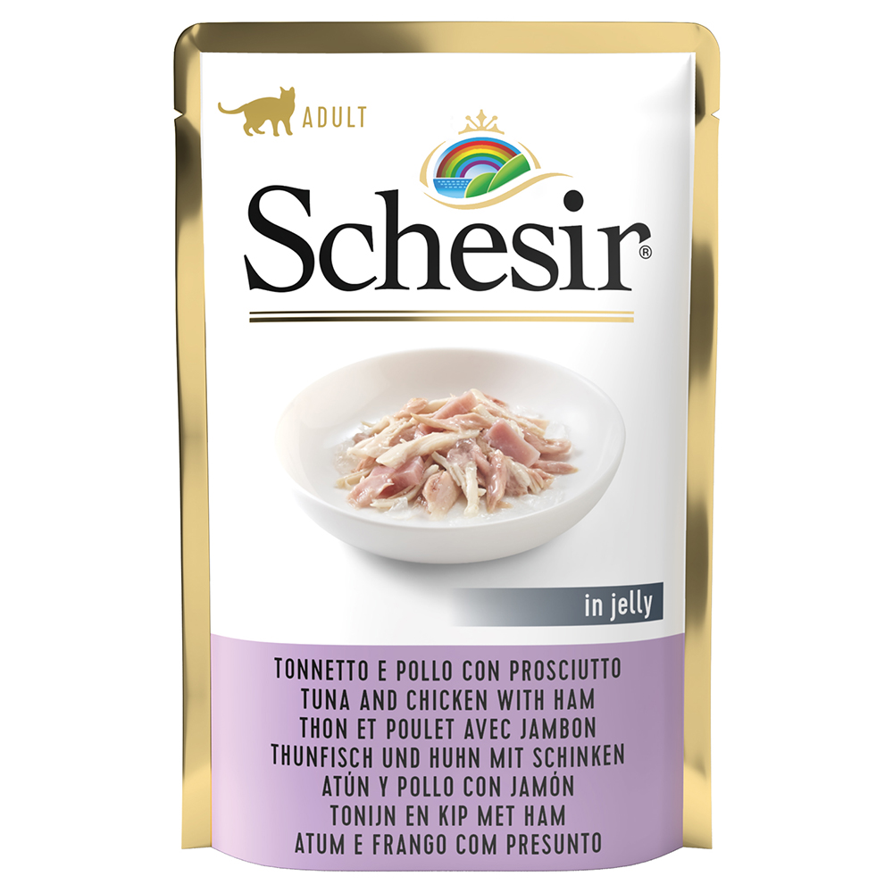 Schesir en gelée ou en sauce 6 x 85 g pour chat - thon