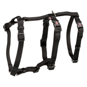 Harnais Trixie Panic Stay noir pour chien - taille XS-S : tour de poitrail 30-40 cm